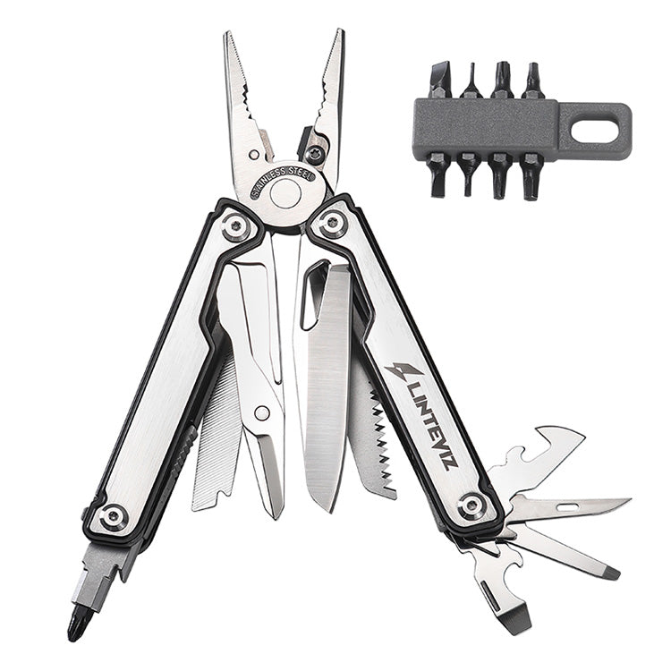 Linteviz Multitool with scissors pliers and Long Knife Blade