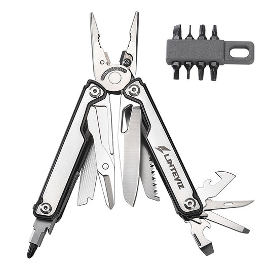 Linteviz Multitool with scissors pliers and Long Knife Blade